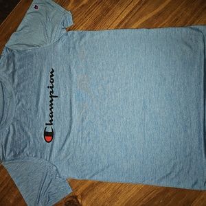 NWOT Champion 14/16 large t-shirt heathered blue